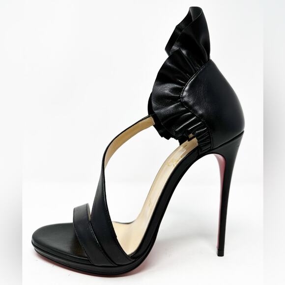 Christian Louboutin Colankle 120 Nappa Black Heel Pumps - Picture 12 of 14